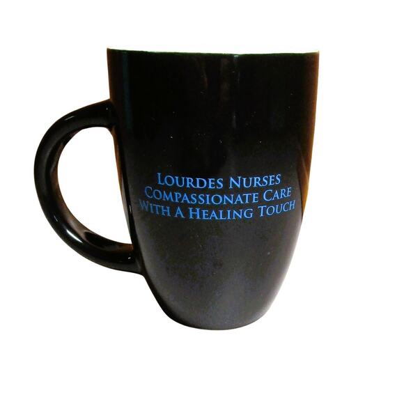 Sino Sinaware Soup Mug Black 1.5 Cups Capacity Lourdes Health System Nurses - Picture 3 of 5